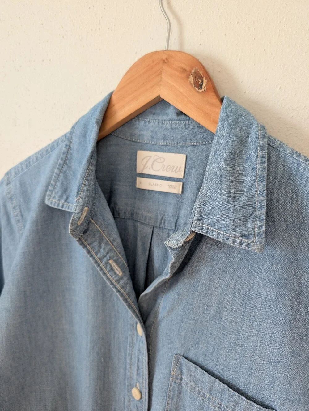 J. Crew | 2 | Classic-Fit Chambray Shirt Dress